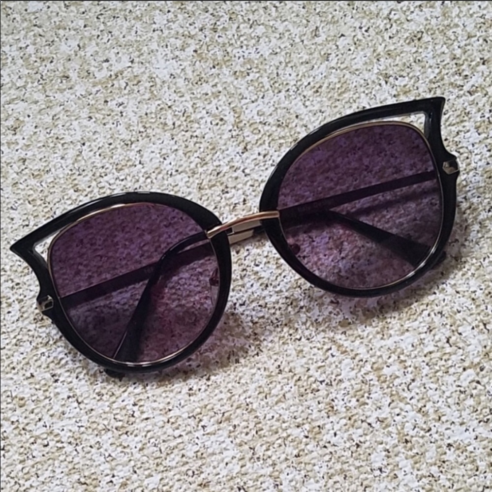 Black and gold sunglasses